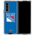 NHL New York Rangers Solid Background Galaxy Z Fold4 5G Clear Case