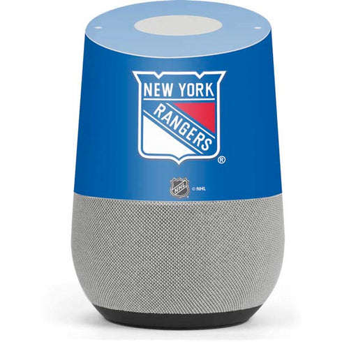 NHL New York Rangers Solid Background Google Home Skin