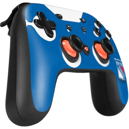 NHL New York Rangers Solid Background Google Stadia Controller Skin