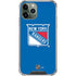 NHL New York Rangers Solid Background iPhone 11 Pro Max Clear Case