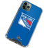 NHL New York Rangers Solid Background iPhone 11 Pro Max Clear Case