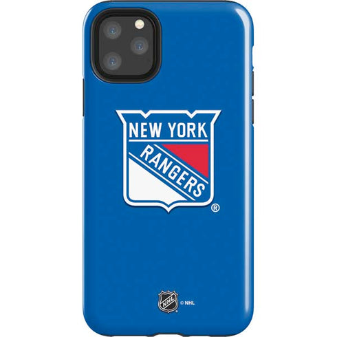 NHL New York Rangers Solid Background iPhone 11 Pro Max Impact Case