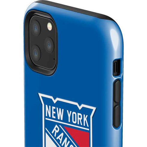 NHL New York Rangers Solid Background iPhone 11 Pro Max Impact Case