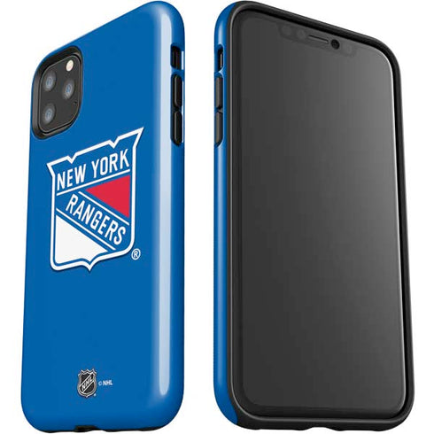 NHL New York Rangers Solid Background iPhone 11 Pro Max Impact Case