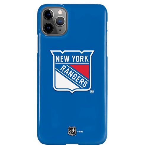 NHL New York Rangers Solid Background iPhone 11 Pro Max Lite Case