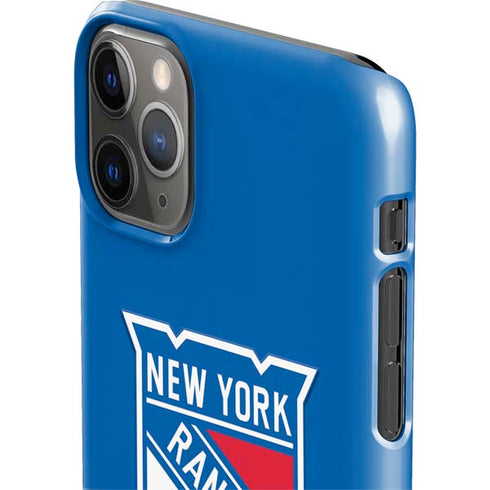 NHL New York Rangers Solid Background iPhone 11 Pro Max Lite Case
