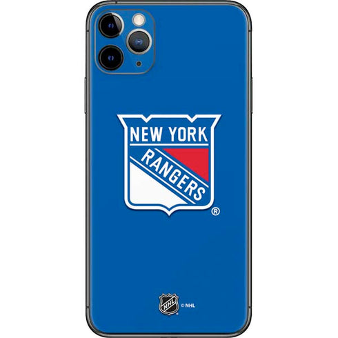 NHL New York Rangers Solid Background iPhone 11 Pro Max Skin