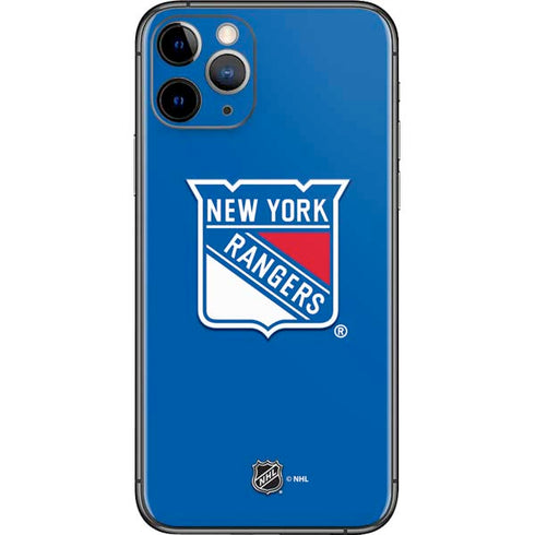NHL New York Rangers Solid Background iPhone 11 Pro Skin