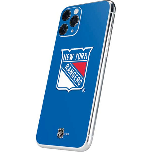 NHL New York Rangers Solid Background iPhone 11 Pro Skin