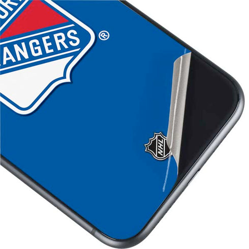 NHL New York Rangers Solid Background iPhone 11 Skin