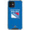 NHL New York Rangers Solid Background iPhone 12 Clear Case