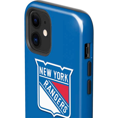 NHL New York Rangers Solid Background iPhone 12 Impact Case