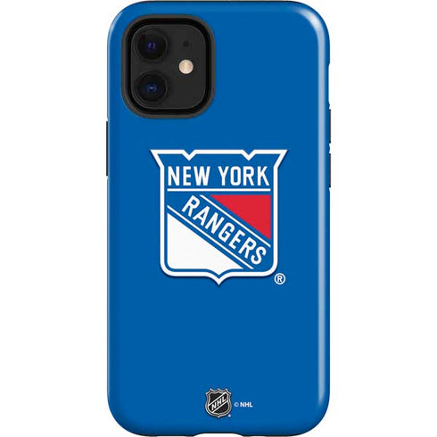 NHL New York Rangers Solid Background iPhone 12 Mini Impact Case