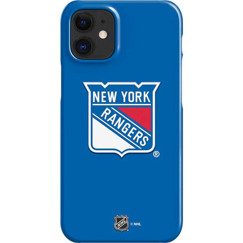 NHL New York Rangers Solid Background iPhone 12 Mini Lite Case