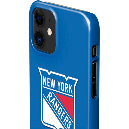 NHL New York Rangers Solid Background iPhone 12 Mini Lite Case