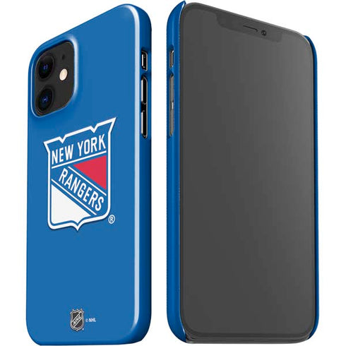 NHL New York Rangers Solid Background iPhone 12 Mini Lite Case