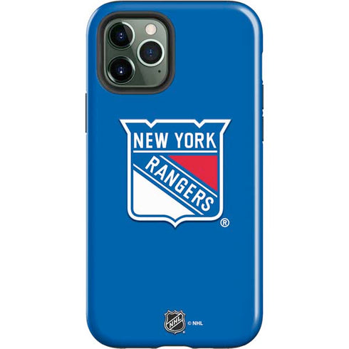 NHL New York Rangers Solid Background iPhone 12 Pro Impact Case