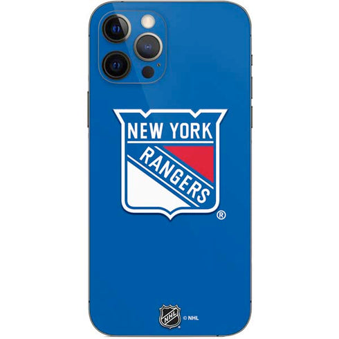 NHL New York Rangers Solid Background iPhone 12 Pro Skin