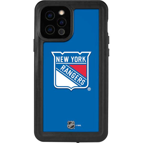 NHL New York Rangers Solid Background iPhone 12 Pro Waterproof Case