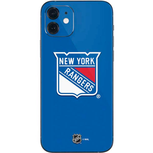 NHL New York Rangers Solid Background iPhone 12 Skin