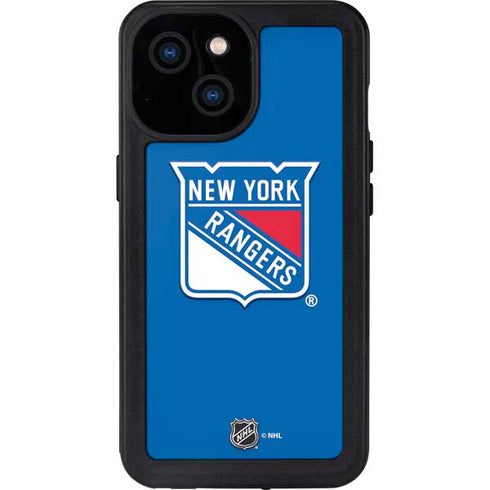 NHL New York Rangers Solid Background iPhone 13 Mini Waterproof Case