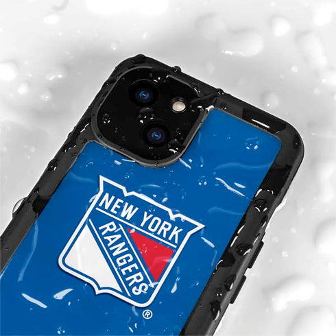 NHL New York Rangers Solid Background iPhone 13 Mini Waterproof Case