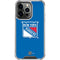 NHL New York Rangers Solid Background iPhone 13 Pro Clear Case