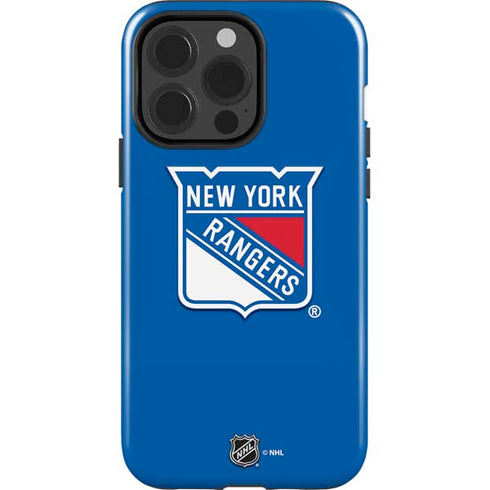 NHL New York Rangers Solid Background iPhone 13 Pro Impact Case