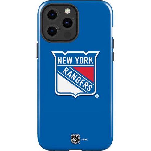 NHL New York Rangers Solid Background iPhone 13 Pro Max Impact Case