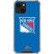 NHL New York Rangers Solid Background iPhone 14 Clear Case