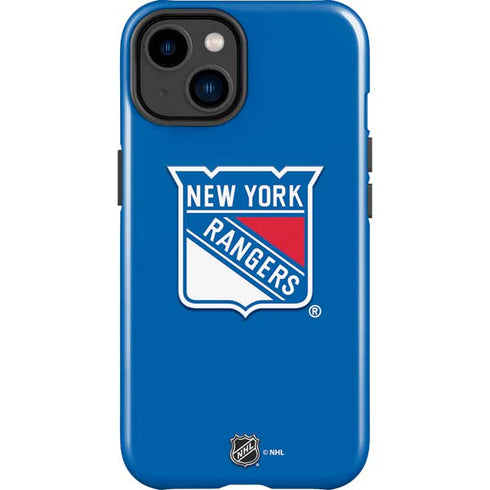 NHL New York Rangers Solid Background iPhone 14 Plus Impact Case