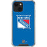 NHL New York Rangers Solid Background iPhone 14 Plus Clear Case