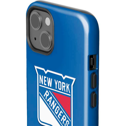 NHL New York Rangers Solid Background iPhone 15 Impact Case