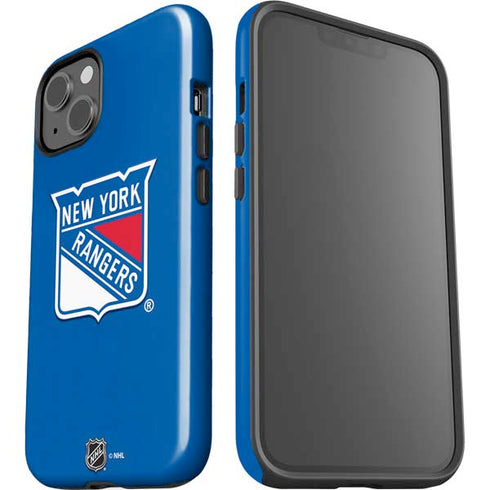 NHL New York Rangers Solid Background iPhone 14 Impact Case