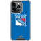 NHL New York Rangers Solid Background iPhone 15 Pro Clear Case