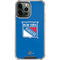NHL New York Rangers Solid Background iPhone 14 Pro Max Clear Case
