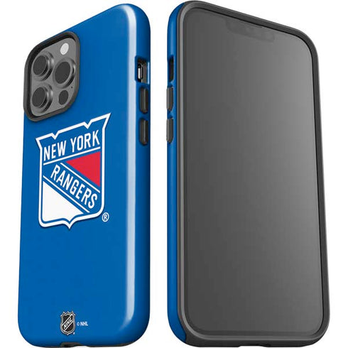 NHL New York Rangers Solid Background iPhone 15 Pro Max Impact Case
