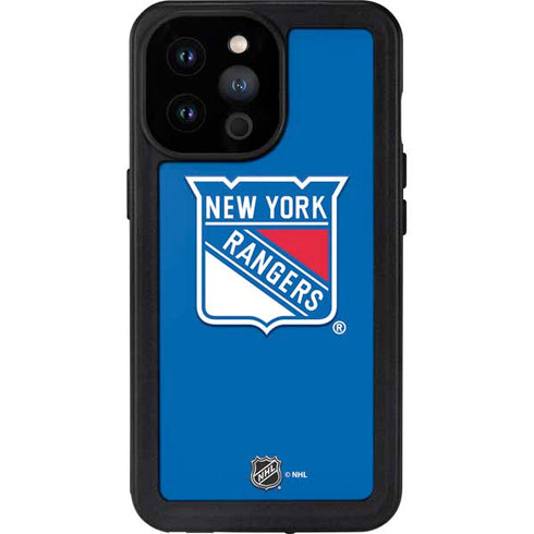 NHL New York Rangers Solid Background iPhone 14 Pro Max Waterproof Case