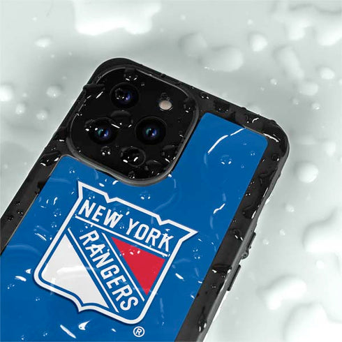 NHL New York Rangers Solid Background iPhone 14 Pro Max Waterproof Case