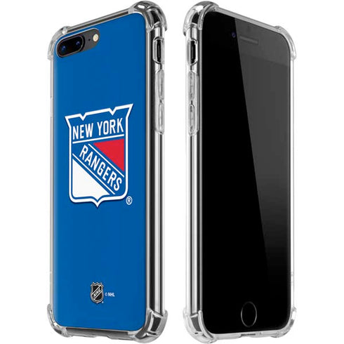 NHL New York Rangers Solid Background iPhone 7/8 Plus Clear Case