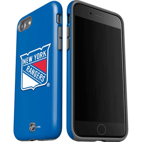 NHL New York Rangers Solid Background iPhone SE (2nd & 3rd Gen) Pro Case
