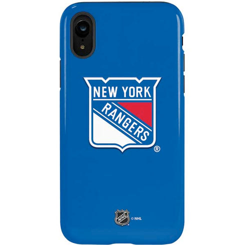 NHL New York Rangers Solid Background iPhone XR Pro Case