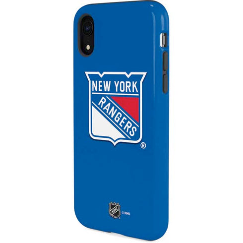NHL New York Rangers Solid Background iPhone XR Pro Case