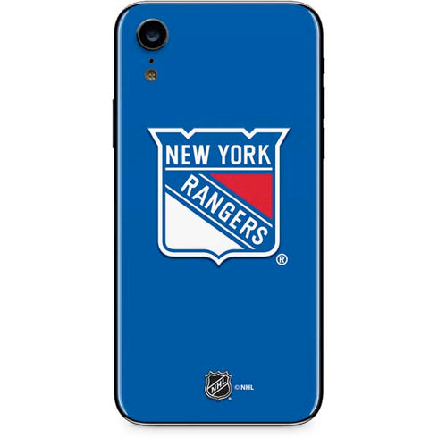 NHL New York Rangers Solid Background iPhone XR Skin