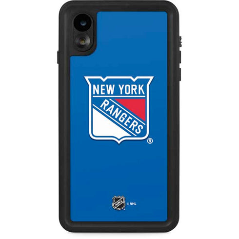 NHL New York Rangers Solid Background iPhone XR Waterproof Case