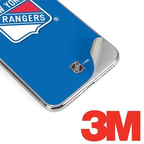 NHL New York Rangers Solid Background iPhone XS Max Skin
