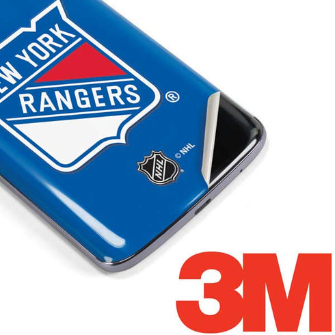 NHL New York Rangers Solid Background Moto E5 Plus Skin