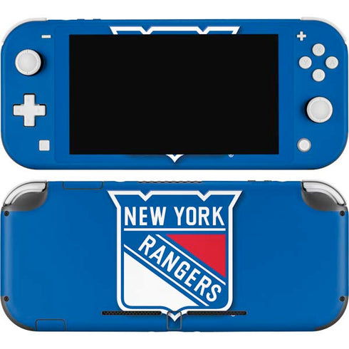 NHL New York Rangers Solid Background Nintendo Switch Lite Skin