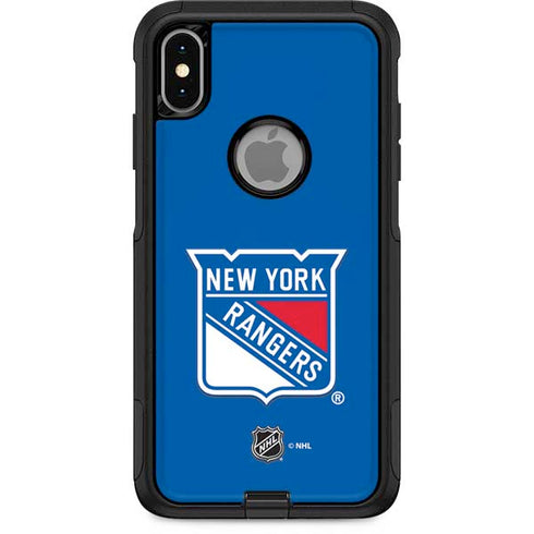 NHL New York Rangers Solid Background Otterbox Commuter iPhone Skin