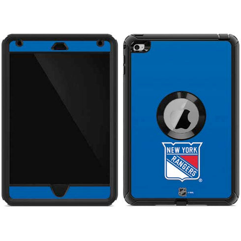 NHL New York Rangers Solid Background Otterbox Defender iPad Skin